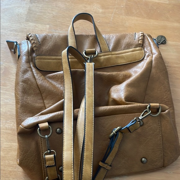 Tan Leather Backpack - Picture 3 of 3